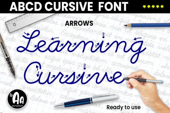 Abcd Cursive Arrows: A Playful Typeface for Branding