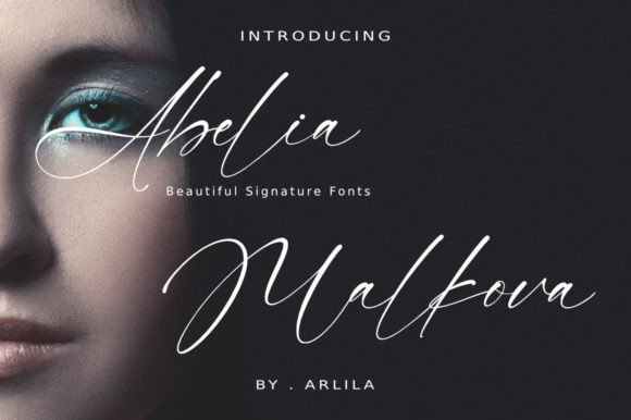 Abelia Malkova: A Dazzling Script Font for Editorial Design