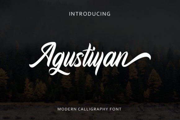 Agustiyan Font Review: A Charming Script for Brand Identity