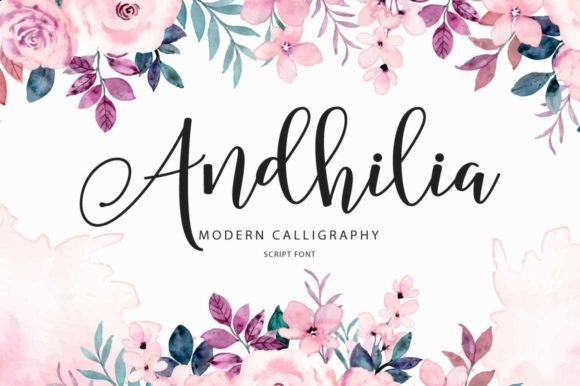 Andhilia: A Modern Script Typeface for Elegant Branding