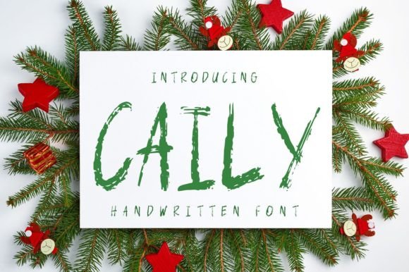 Caily: A Handwritten Typeface for Authentic Editorial Design