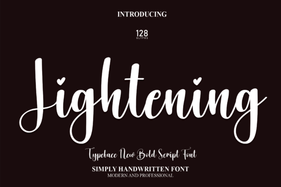 Lightening: The Script Font That Stops the Scroll