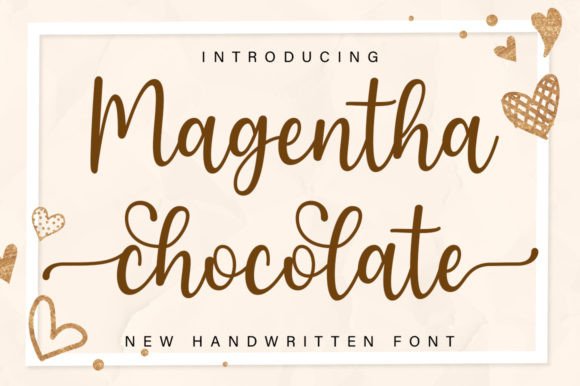 Magentha Chocolate Font: Elegant Script for Handmade Brands