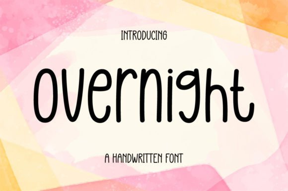 Overnight: A Handwritten Font for Elegant Design