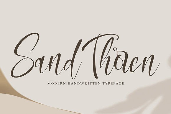 Sand Thoren: A Script Font for Bold Campaigns