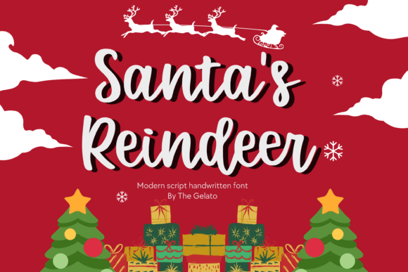 Santa s Reindeer: A Cheerful Font for Festive Branding