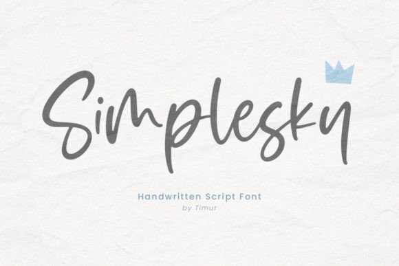 Simplesky: A Handwritten Font for Makers and Sellers