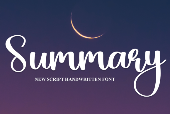 Summary Font: Elevating Web Design with Modern Script
